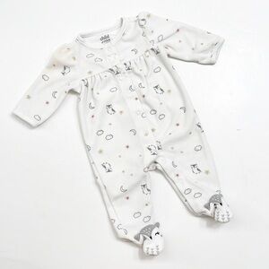 Carter’s owl print fleece baby footie